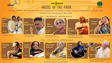 Experience the beauty of Indian classical music with SPIC MACAY's 'Music In The Park'