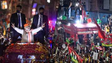 PM Modi and Akhilesh Yadav addressed mega roadshows in Varanasi