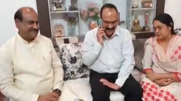 Kota, Rajasthan | Lok Sabha Speaker Om Birla arranged a call for the parents of a student, who thanked  External Affairs Minister Dr S Jaishankar for the safe evacuation of their daughter from Ukraine.