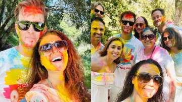 Preity Zinta shares glimpse of her fun-filled Holi celebration after welcoming twins | PICS