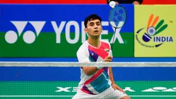 Shuttler Lakshya Sen of India in action during a Badminton match (File photo)