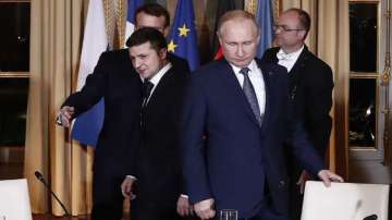 Russian President Vladimir Putin and Ukrainian counterpart Volodymyr Zelenskyy.?