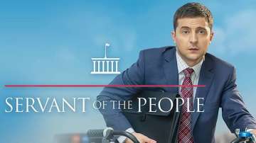 Servant of the People poster featuring Ukrainian President Volodymyr Zelensky