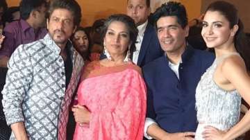 Shah Rukh Khan, Shabana Azmi, Manish Malhotra, Anushka Sharma
