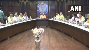 Yogi Adityanath holds first meeting with new cabinet?