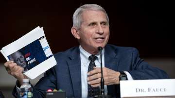 Dr. Anthony Fauci, director of the National Institute of Allergy and Infectious Diseases and chief medical adviser to the president, speaks during a Senate Health, Education, Labor, and Pensions Committee hearing