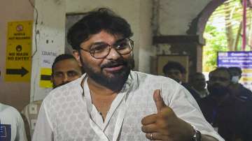TMC candidate Babul Supriyo after winning Ballygunge Assembly by-polls in Kolkata