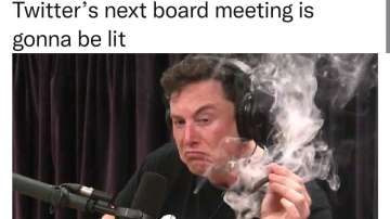 Elon Musk jokes about smoking