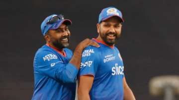 File Photo of MI head coach Jayawardhane and captain Rohit