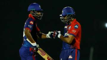 File Photo Delhi Capitals batsman Axar Patel and Lalit Yadav