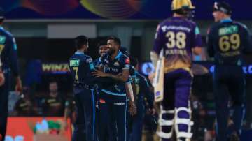 GT beat KKR by 8 runs to move up to the first place on the points table. 
