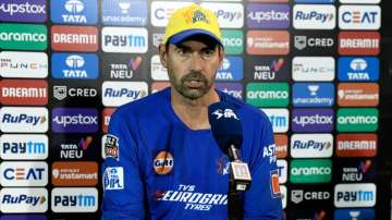 CSK head coach Fleming during press conference