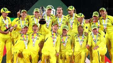 Australian women cricket team celebrates after winning ICC Women's World Cup 2022