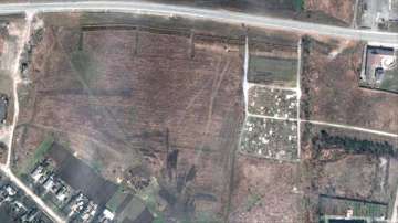 Satellite photos show possible mass graves near Mariupol