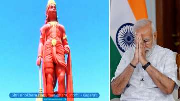 hanuman jayanti, lord hanuman statue, narendra modi, pm modi, morbi