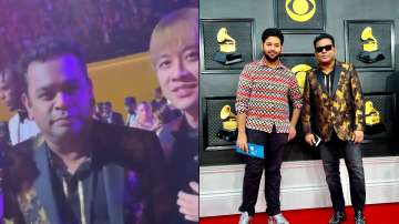 Grammys 2022: AR Rahman, son Ameen's video with BTS band goes viral; excited fans want them to colla