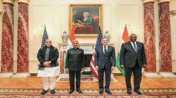 Top leaders from India and US are meeting for 2+2 meetings.  