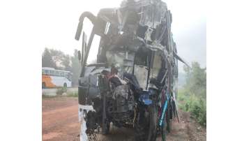 karnataka accident, bus accident karnataka