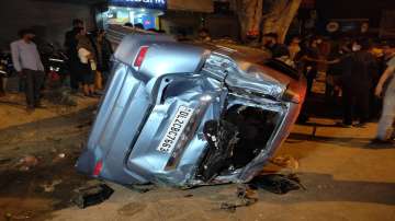 Delhi: 3 dead after speeding car collides with two wheeler in Shakarpur area.