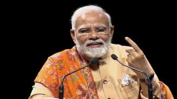 PM Narendra Modi addresses members of the Indian community in Berlin, Germany