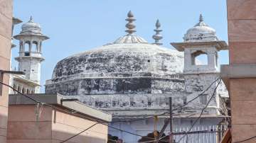 The Gyanvapi mosque after its survey by a commission in Varanasi.