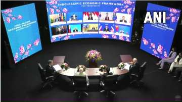 PM Modi, Joe Biden, Fumio Kishida attend the Indo-Pacific Economic Framework event in Tokyo.
