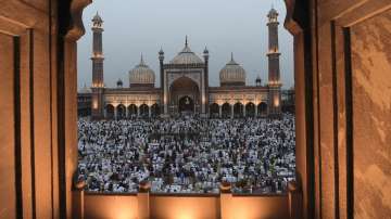 A view of the Jama Masjid on the occasion of Eid-ul-Fitr, in old Delhi, Tuesday, May 3, 2022. 