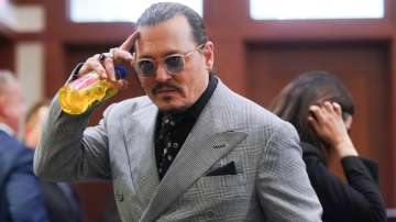 Johnny Depp at Virginia courtroom