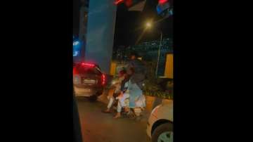 Six people ride a two-wheeler in Mumbai in shocking video | Watch 