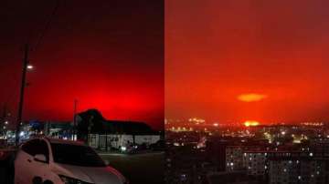 Blood red sky in China caused panic among residents. 