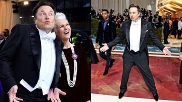 Elon Musk arrived on the red carpet at the 2022 Met Gala with his mother Maye Musk