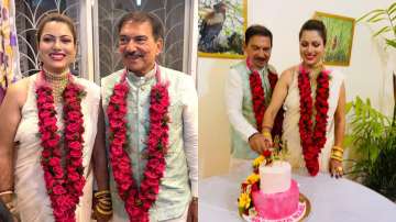 Former Indian cricketer Arun Lal marries Bulbul Saha. See pics