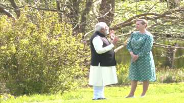 Prime Minister Narendra Modi with Danish counterpart Mete Frederiksen.