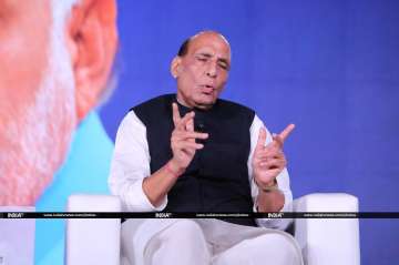 Union Defence Minister Rajnath Singh at India TV's Samvaad