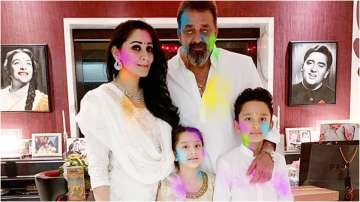 Sanjay Dutt and his family