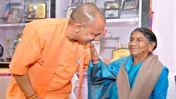 Yogi first spoke to the younger members of his family and distributed chocolates to them.