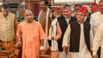 Uttar Pradesh Chief Minister Yogi Adityanath and Leader of Opposition Akhilesh Yadav.