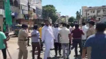 A clash occurred between BJP and Congress workers in Agartala.