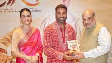 HM Amit Shah at Samrat Prithviraj screening with Akshay Kumar and Manushi Chhillar 