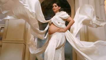 Sonam Kapoor in an off-white ensemble