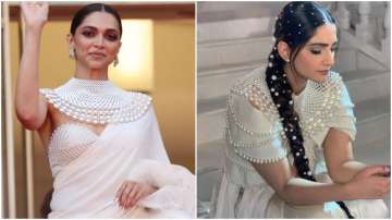 Deepika Padukone and Sonam Kapoor in Abu Jani Sandeep Khosla outfit