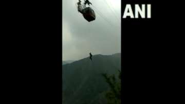 Cable car gets stuck mid-air in Himachal Pradesh.