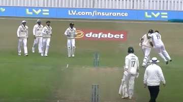 Mohammed Shami jumped on Pujara's back after dismissing him for a duck
