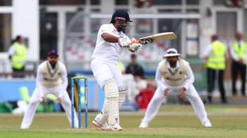 Pant in action on day 2 of India vs Leicestershire warm-up game.