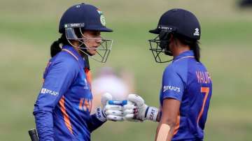 Smriti Mandhana and Harmanpreet Kaur during IND vs SL - 2nd T20