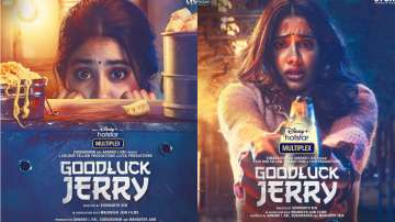 Janhvi Kapoor in poster of Good Luck Jerry