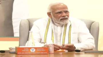 Prime Minister Narendra Modi chairs the BJP parliamentary meeting in New Delhi