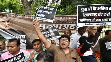 Agnipath scheme, Congress Chhattisgarh MLA, BJP, Congress, congress protest against agnipath scheme