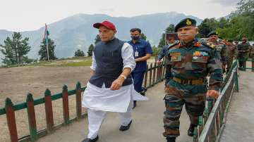 The defence minister is on a two-day visit in Baramulla to review the security situation in the Union territory