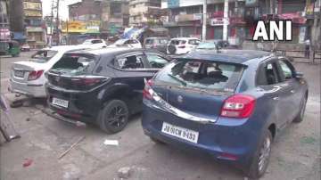 Several vehicles were damaged during a protest in Ranchi against now-suspended BJP leader Nupur Sharma's comments on Prophet Muhammad.